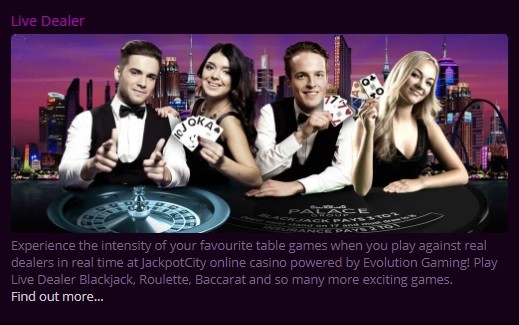 JackpotCity - Live Casino Games