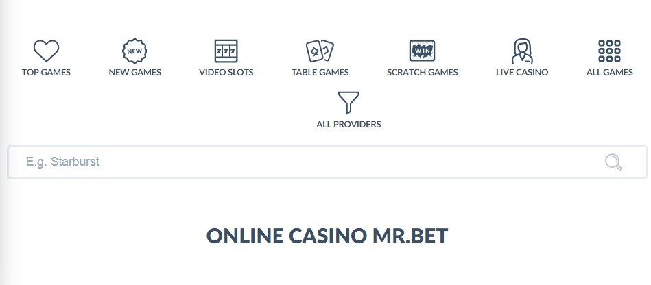 MrBet Casino Games