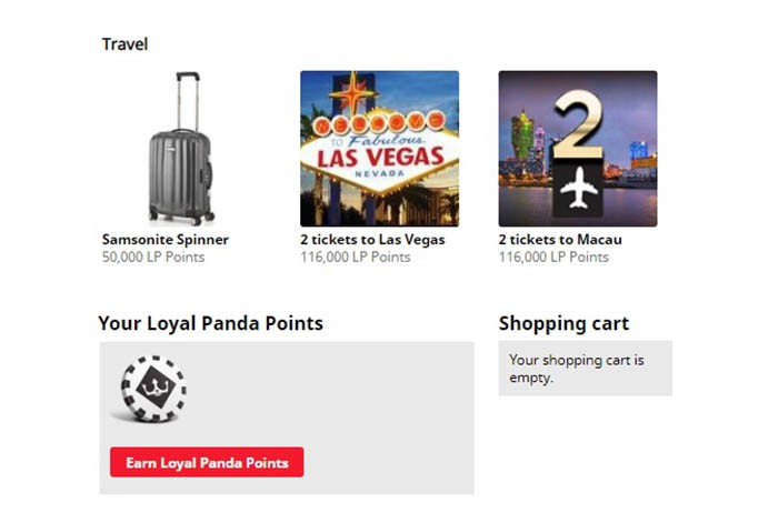 Royal Panda Casino - Loyalty Points