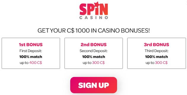 party casino sign up bonus